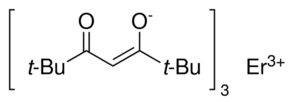 Erbium(III) tris(2,2,6,6-tetramethyl-3,5-heptanedionate) Chemical Structure